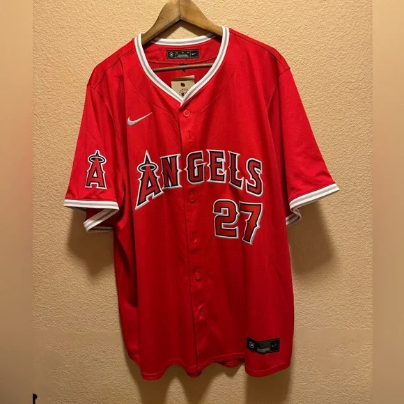 New Authentic Nike Los Angeles Angels Mike Trout Jersey - Picture 3 of 15